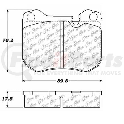 100.04220 by CENTRIC - OEM Brake Pads
