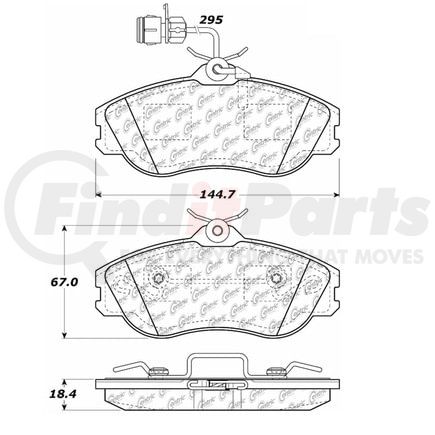 100.04071 by CENTRIC - OEM Brake Pads
