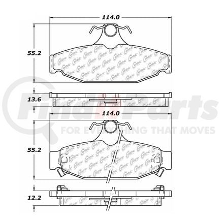 100.04020 by CENTRIC - OEM Brake Pads