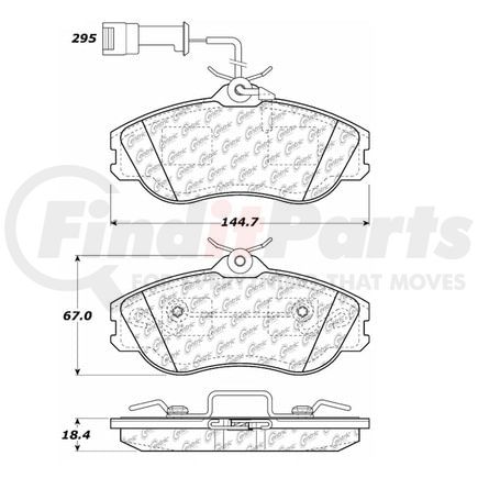 100.04070 by CENTRIC - OEM Brake Pads