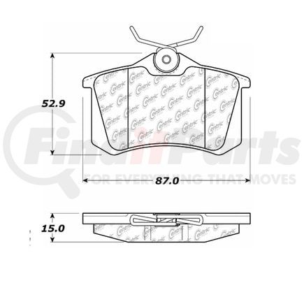 100.03310 by CENTRIC - OEM Brake Pads