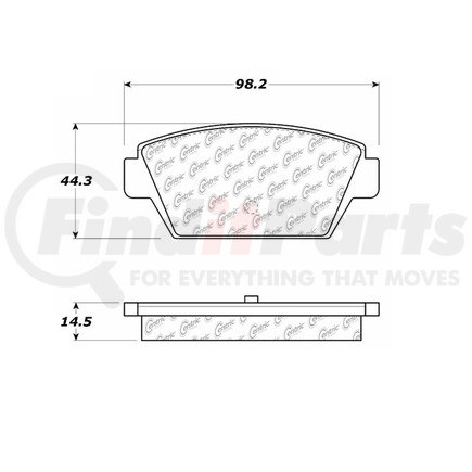 Centric 100.03240 Disc Brake Pad Set OEM Brake Pads