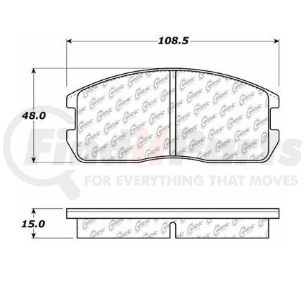 100.02960 by CENTRIC - OEM Brake Pads