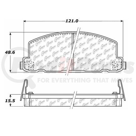 100.02810 by CENTRIC - OEM Brake Pads