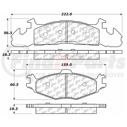 100.02450 by CENTRIC - OEM Brake Pads