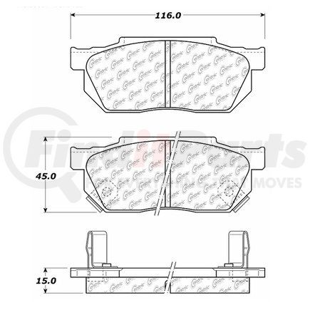 100.02420 by CENTRIC - OEM Brake Pads