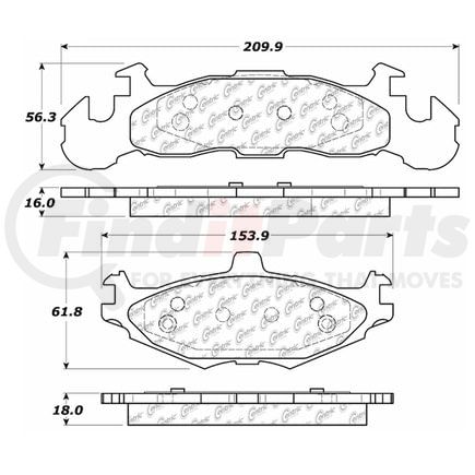 100.02070 by CENTRIC - OEM Brake Pads