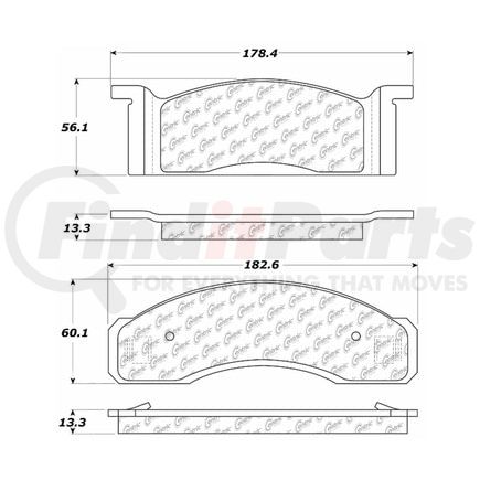 100.00311 by CENTRIC - OEM Brake Pads