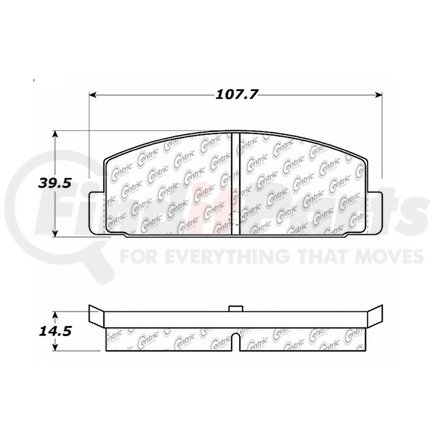 100.01370 by CENTRIC - OEM Brake Pads