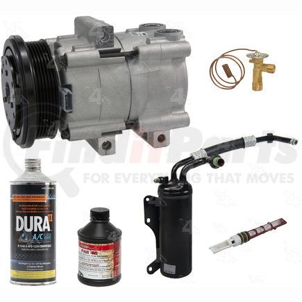 2989N by FOUR SEASONS - A/C Compressor Kit, Front and Rear, for 1997-2001 Ford E150 Econoline Club Wagon