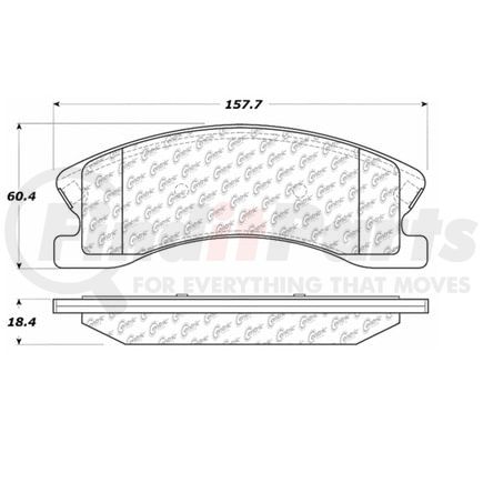 Centric 100.09000 Disc Brake Pad Set OEM Brake Pads