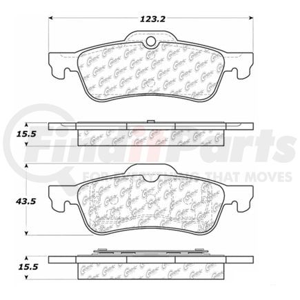 100.08980 by CENTRIC - OEM Brake Pads