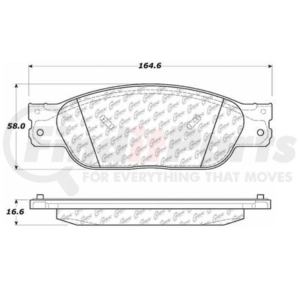 100.08890 by CENTRIC - OEM Brake Pads