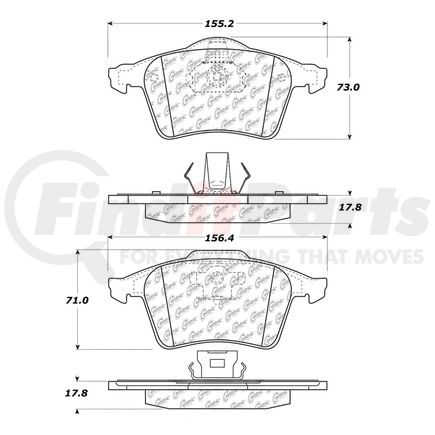 100.08660 by CENTRIC - OEM Brake Pads