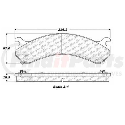 Centric 100.08560 Disc Brake Pad Set OEM Brake Pads