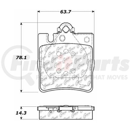 100.08280 by CENTRIC - OEM Brake Pads