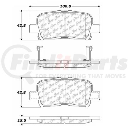 100.08170 by CENTRIC - OEM Brake Pads