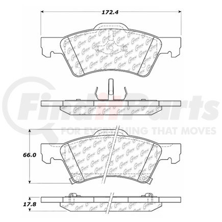 100.08151 by CENTRIC - OEM Brake Pads