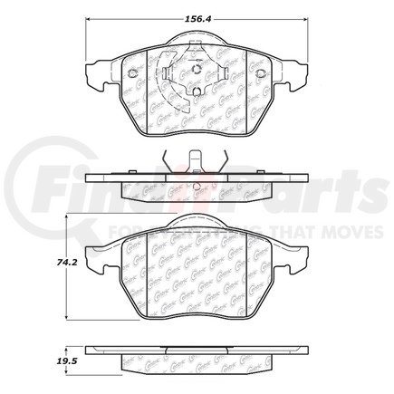 100.08020 by CENTRIC - OEM Brake Pads