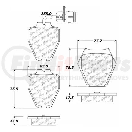 100.07980 by CENTRIC - OEM Brake Pads