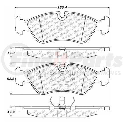 100.07610 by CENTRIC - OEM Brake Pads