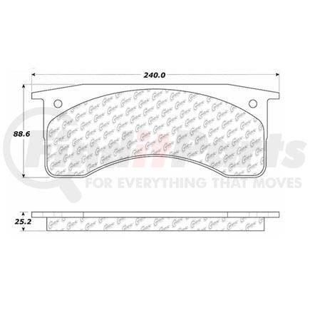 100.07300 by CENTRIC - OEM Brake Pads