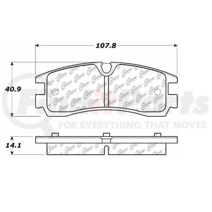 100.07110 by CENTRIC - OEM Brake Pads