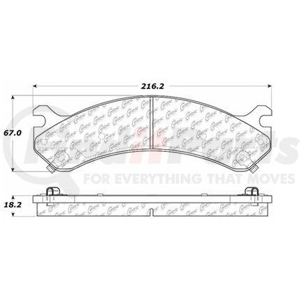 100.07410 by CENTRIC - OEM Brake Pads