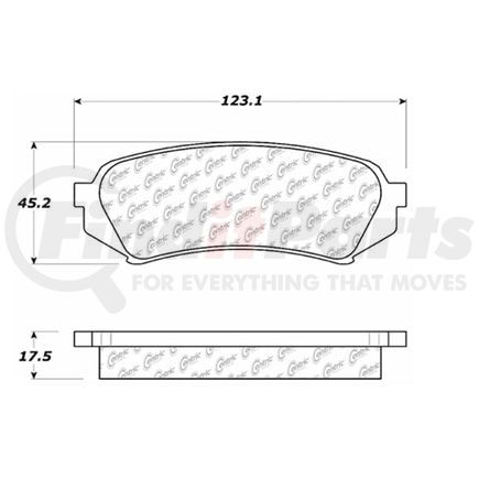 Centric 100.07340 Disc Brake Pad Set OEM Brake Pads