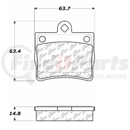 100.07030 by CENTRIC - OEM Brake Pads