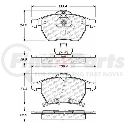 100.07021 by CENTRIC - OEM Brake Pads