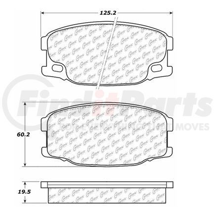 Centric 100.07010 Disc Brake Pad Set OEM Brake Pads