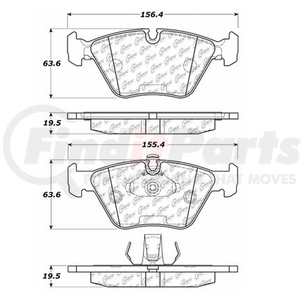 100.06940 by CENTRIC - OEM Brake Pads