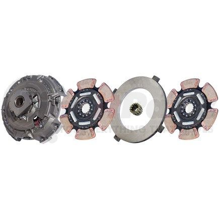 NMU698-147-6 by ILLINOIS AUTO TRUCK - CLUTCH,15-1/2" X 2" AS, 4000/2050 FT LB