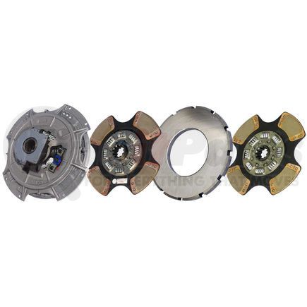 NMU890-184-1 by ILLINOIS AUTO TRUCK - Transmission Clutch Kit - 14" x 2" Easy Effort Clutch - 3200/1400 ft-lb Torque