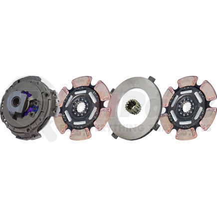 NMU898-157-8 by ILLINOIS AUTO TRUCK - Transmission Clutch Assembly - 15.5" x 2" Easy Effort Clutch, 4200 Plate Load / 2250 Torque