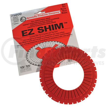 75800 by SPECIALTY PRODUCTS CO - DUAL ANGLE SHIM (RED)