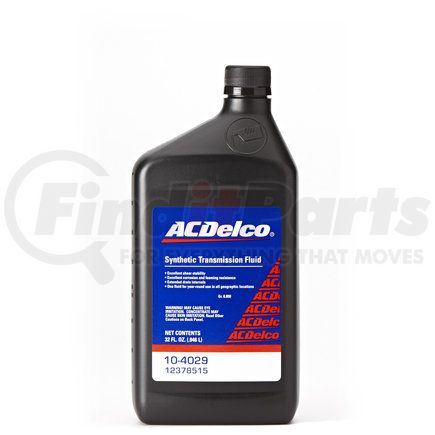 10-4029 by ACDELCO - Synthetic Manual Transmission Fluid - 32 oz