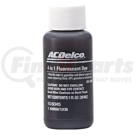 10-5045 by ACDELCO - Multi-Purpose Fluorescent Leak Detection Dye - 1 oz