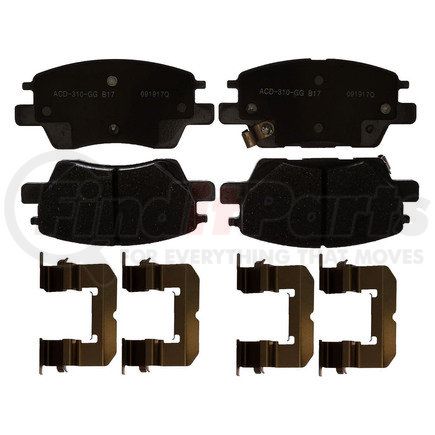 14D1844CH by ACDELCO - PAD KIT FRT DISC BRK