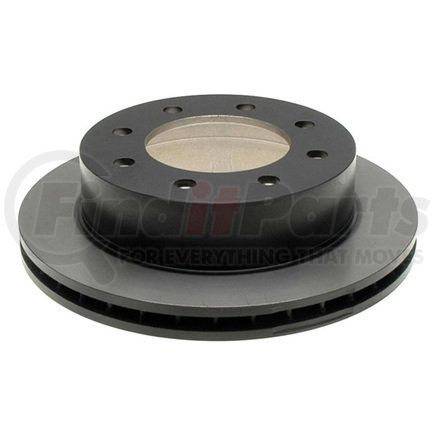 18A1586 by ACDELCO - Disc Brake Rotor - 8 Lug Holes, Cast Iron, Plain, Turned Ground, Vented, Rear