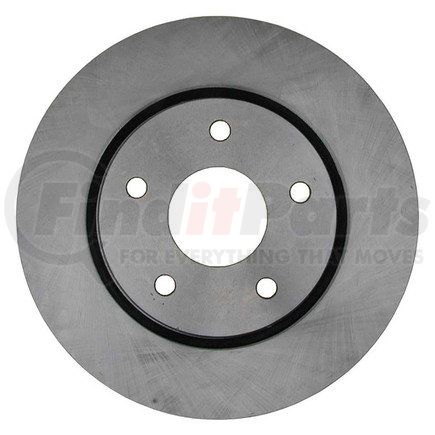 18A2835 by ACDELCO - Disc Brake Rotor - 5 Lug Holes, Cast Iron, Plain, Turned Ground, Vented, Front