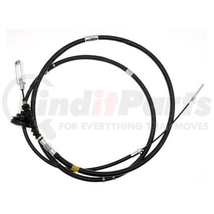 18P97077 by ACDELCO - Parking Brake Cable - Front, Black, EPDM Rubber, Specific Fit