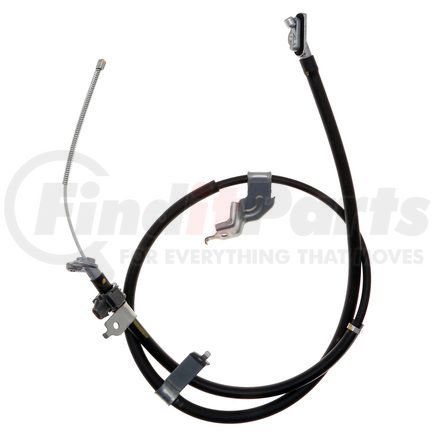 18P97126 by ACDELCO - Parking Brake Cable - Rear, 65.00", Swaged End 1, Pearl End 2, Stainless Steel