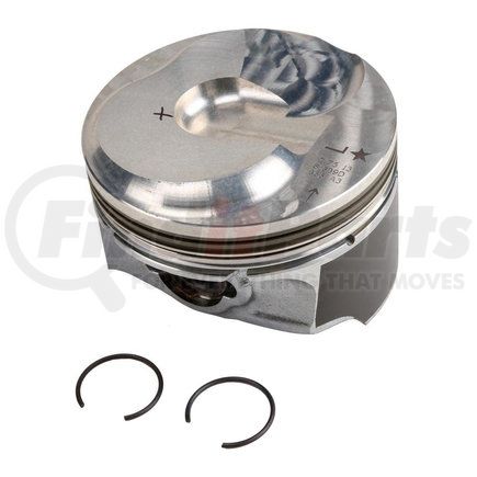 12656877 by ACDELCO - Engine Piston Kit - Aluminum, Dome Type, 2.53" Piston Pin, 3.78" OD Piston Pin