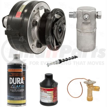 5532N by FOUR SEASONS - A/C Compressor Kit, Front and Rear, for 1994-1995 Chevrolet C1500 Suburban