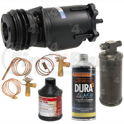 6385R by FOUR SEASONS - A/C Compressor Kit, Front and Rear, for 1969-1970 GMC C25/C2500 Suburban
