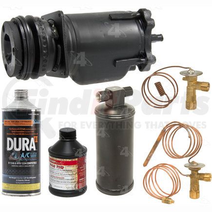 6504R by FOUR SEASONS - A/C Compressor Kit, Front and Rear, for 1971-1972 Chevrolet K10 Suburban