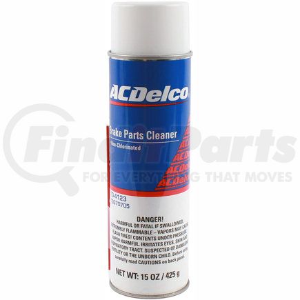 10-4123 by ACDELCO - CLEANER,BRK PARTS (LOW VOC 10%) ACDELCO 15OZ