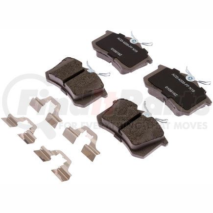 14D340AMH by ACDELCO - Disc Brake Pad Set-Semi Metallic Disc Brake Pad Rear ACDelco Advantage 14D340AMH